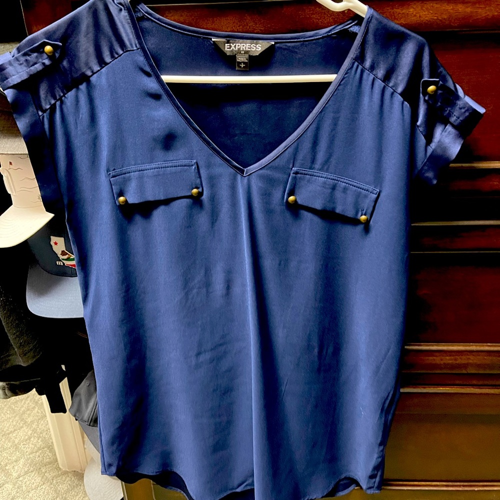 Express navy blouse